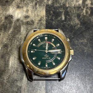 Seiko Kinetic Sport 50 5M43-0A29 gold silber bicolor 41mm Uhr grünes Zifferblatt - Bild 1 von 9