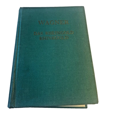 Vintage Das Rheingold Richard Wagner Score Hardcover Eulenburg German English Fr - Image 1 of 4