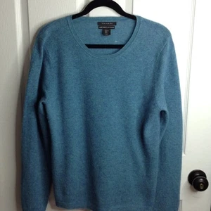Tahari Pure Lux 100% 2 ply Cashmere, XL Periwinkle/Blue; Quiet Lux, Classic Chic - Picture 1 of 3