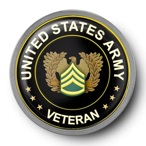 US Army Veteran Seal Emblem Car Truck Motorcycle Military Badge Sticker - Picture 1 of 3