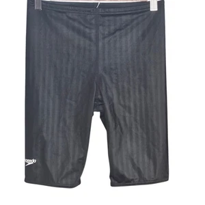 Speedo Swim Jammer Taglia 32 Costume da Bagno Uomo Nero Righe Allenamento Atletico - Foto 1 di 7