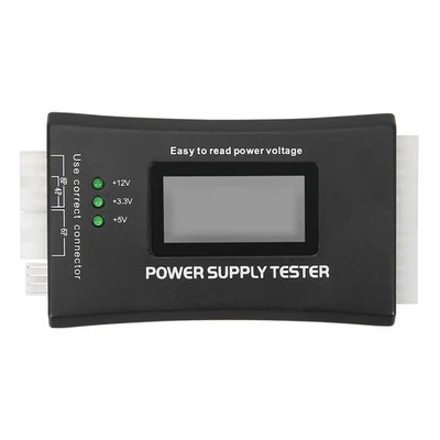 PC 20/24 Pin 4 PSU ATX BTX ITX SATA HDD Power Supply LCD Digital Tester Meter A - Image 1 of 4