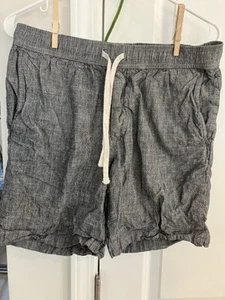 Banana Republic Deck Shorts Mens S Gray Cotton Drawstring Pockets - Picture 1 of 4
