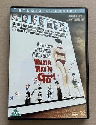 What A Way To Go. PAL R2 DVD CERT U USED. Shirley MacLaine & Paul Newman - Image 1 of 3