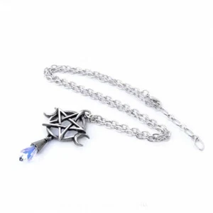 Alchemy Gothic Zinn - Göttin - Kristall Wiccan Anhänger Halskette - Bild 1 von 3