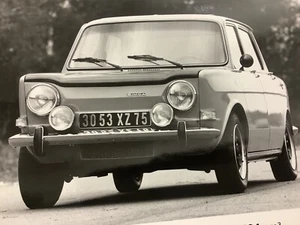 Rare Dossier De Presse 1973 SIMCA 1000 RALLYE 2 + 1301/Matra SX LX Chrysler Etc. - Picture 1 of 4
