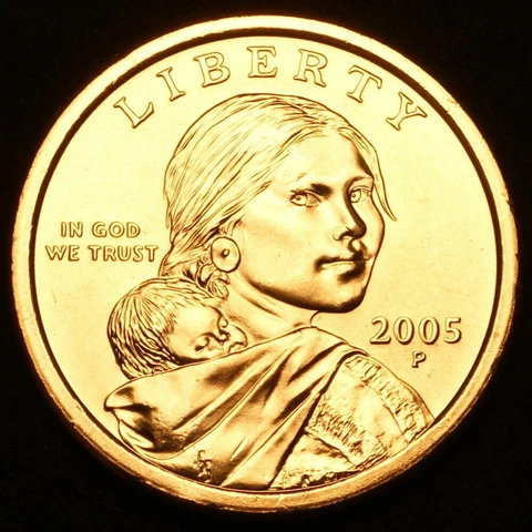 BU 2005 P Sacagawea Dollar Coin From Mint Roll - FREE SHIPPING! Cover