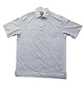 Footjoy FJ Herren Golf Poloshirt XL weiß Träne All Over Druck schön - Bild 1 von 11