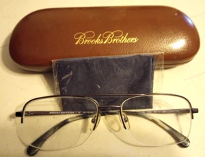 BROOKS BROTHERS BB479 1308 EYEGLASSES SEMI RIMLESS FRAME GUNMETAL 56 17-140 - Picture 1 of 12