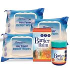 Hay Fever Relief Wipes Allergy Relief For Face And Hand 3 Pack+ Balm