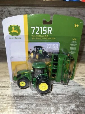 1/64th Scale John Deere 7215R Tractor with 1590 grain drill Ertl Die-cast - Image 1 of 4