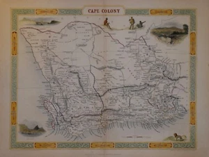 SOUTH AFRICA - CAPE COLONY BY JOHN TALLIS CIRCA 1850. - Picture 1 of 1
