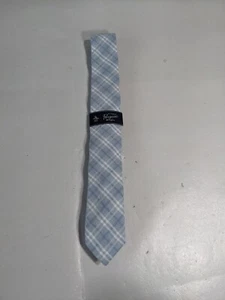 NEW- Mens Penguin by Munsingwear Neck Tie Viscose Blend Blue Plaid MSRP:$55 - Picture 1 of 8