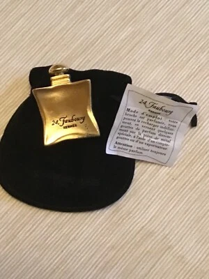 Hermès, Brosche, 24, Faubourg,goldfarben,Duft,Rarität,Damen,Luxus,Sammler - Bild 1 von 4