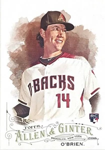 2016 Topps - Allen & Ginter Baseball #326 Peter O'Brien World's Champions Arizon - Picture 1 of 2
