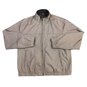 Greg Norman Shark Tasso Elba Beige Harrington Golf Jacket Mens Size Large - Picture 1 of 7