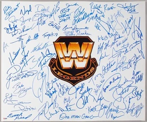 Rowdy Roddy Piper Shawn Michaels Razor Ramon +57 WWE Legends Signed 20x24 Photo - Picture 1 of 24