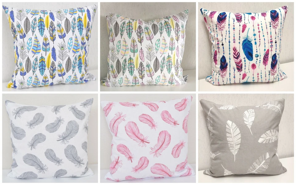 Kissenhülle Hülle Kissenbezug Bezug Dekokissen 100% Baumwolle 12 Maße Feder - Bild 1 von 1