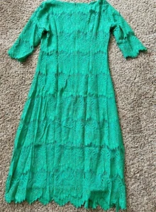 Dainty Jewells Damenkleid Kelly grün Spitze knielang 3/4 Ärmel Gr. S - Bild 1 von 3