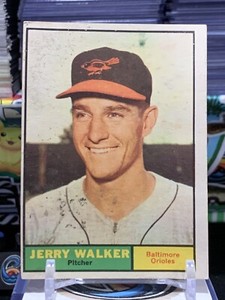 1961 Topps Jerry Walker  #85   Baltimore Orioles Baseball Card DP 2N