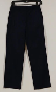 NWT Izod Girls Easy Care Adjustable Waist Navy Uniform Chino Pant Size 16 Slim - Picture 1 of 3