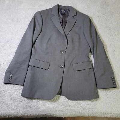 Blazer de lana Brooks Brothers para mujer 8 gris chaqueta twee clásico Preppy Academia Foto 1 de 4