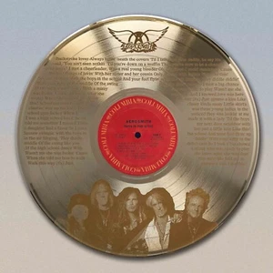 Aerosmith - Walk This Way grabado láser LP disco wallart M4 - Imagen 1 de 4