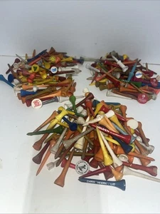 Golf Tees Vintage Lot # 300 Wooden And Various Others Are Plastic. Mixed. - Picture 1 of 5