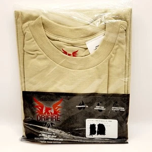 Drifire Ultra Lightweight Short Sleeve Tee T Shirt Permanent FR Desert Sand - Picture 1 of 9