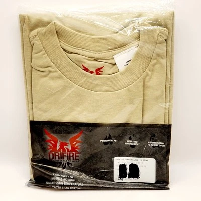 Drifire Ultra Lightweight Short Sleeve Tee T Shirt Permanent FR Desert Sand M - Image 1 of 4