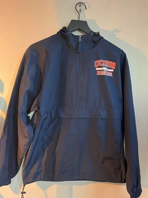 UConn Huskies Windbreaker Women’s Small Champion Merch Quarter Zip with Pouch - Image 1 of 4