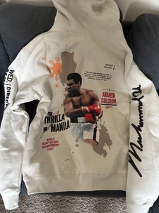 MUHAMMAD ALI "THE GREATEST" PULLOVER Weiß HERREN HOODIE Gr. XL Neu Etikett - Bild 1 von 2
