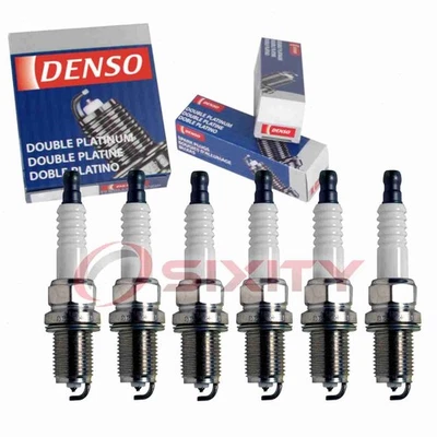 6 bujías Denso Platinum de larga duración para Dodge Ram 1500 1994-1999 3,9 L tf Foto 1 de 4