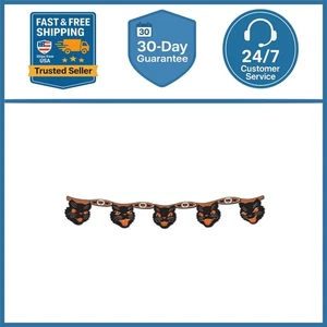 HALLOWEEN Decoration JOINTED CAT STREAMER Banner Vintage Beistle 1948 Repro - Picture 1 of 7