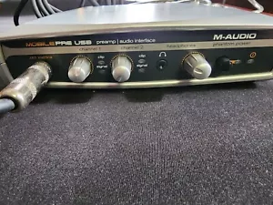 M-Audio MobilePre USB Preamp Audio Interface Tested + 1/4" Cable + 15' USB - Picture 1 of 5