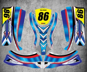 Arrow AX9 Junior Kart custom KART ART sticker kit REPA STYLE / graphics - Picture 1 of 3