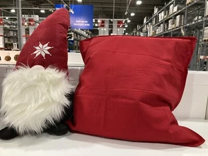 Funda cojín de almohada de Navidad Ikea 20"" x 20"" rojo liso - Imagen 1 de 2