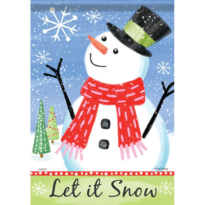 Carson - Boneco de neve bandeira de jardim - 53126 - Imagem 1 de 1