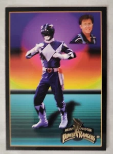 1994 Mighty Morphin POWER RANGER Collect-A-Card F-5 CHASE Blue Ranger Billy - Picture 1 of 2
