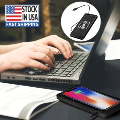 Smart 15W Car Phone Charger Fast Wireless Charging Pad Mat For iPhone Samsung - Image 1 of 4