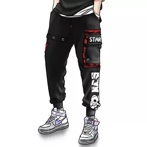 Niepce Men's Functional Sweatpant Black Streetwear Cool Urban Jogger - Picture 1 of 8