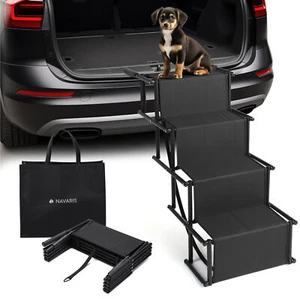 Rampa para Perros - Escalera Desmontable de Coche de 4 Peldaños Abatibles - Imagen 1 de 7