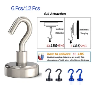 6kg/32kg Strong Magnetic Hooks Hanger cruise ship Key Holder Kitchen fridge - Picture 1 of 14