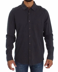 ALPHA MASSIMO REBECCHI Casual Shirt Gray Cotton Button Down IT58 / XXL RRP $240 - Picture 1 of 8