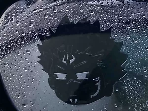 Sukuna Customized JJK Clear Anti fog Rain proof Anime Manga Decal handmade 2 pcs - Picture 1 of 4