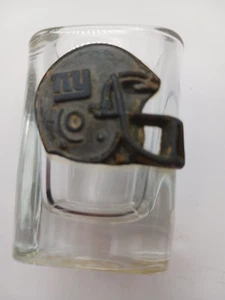 NFL New York Giants Helmet Clear Glass Shot Glass Officially Licensed - Picture 1 of 6