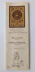 Boyd's Bear Product List - Volume 6 - Picture 1 of 5