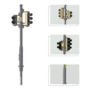 Evemodel 2pcs N Scale Right-hand Traffic Lights Red Yellow Green Block Signals - Picture 1 of 6
