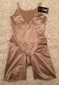 MAIDENFORM Nude WYOB Firm Control Tank Singlet Shorts Bodysuit NEW Womens 2XL - Picture 1 of 5