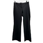 The Limited Black Tuxedo Style Trousers Side Sequined Pinstripe Tierney Fit Sz 2